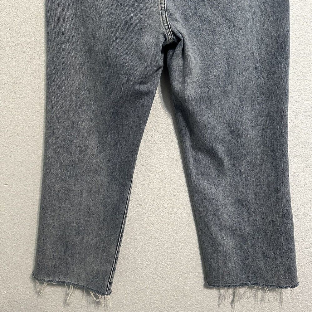 Pistola Cassie High Waist Ripped Crop Straight Leg Jeans In Los Feliz  Size 30 - Picture 6 of 16